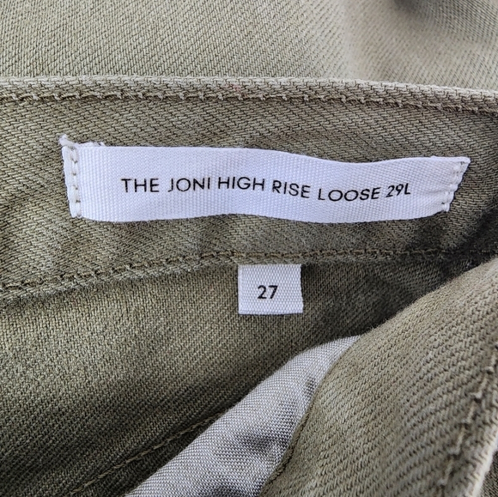 Denim Forum Aritzia The Joni High Rise Loose 29L Green Size 27 - Picture 8 of 12